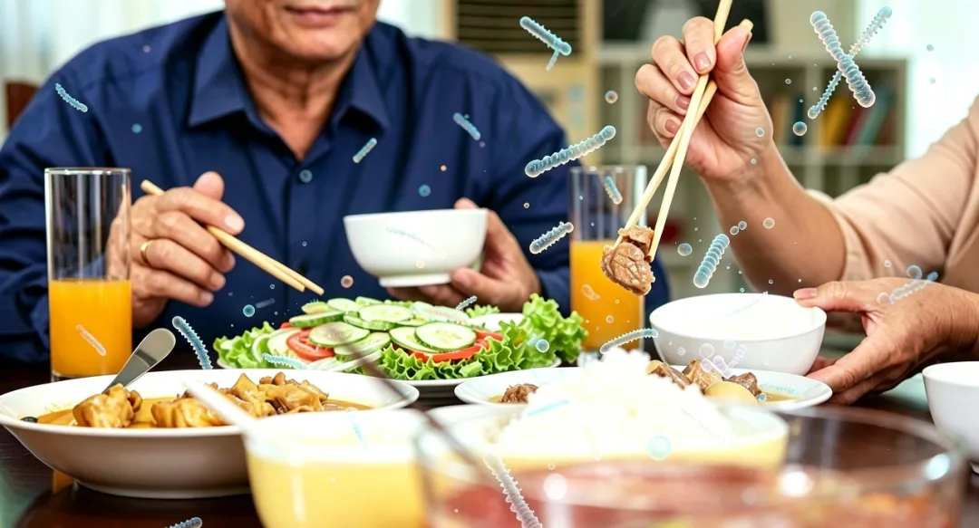 菌群在家人间“串门”